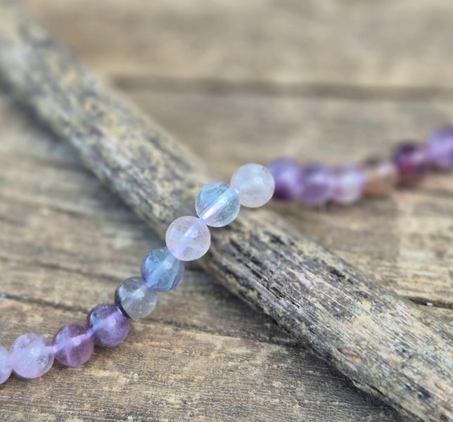 Perles 6mm Fluorite Multicolore AA