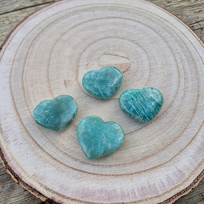 Galet Coeur en Amazonite