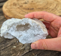 géode de quartz blanc boutique de mineraux