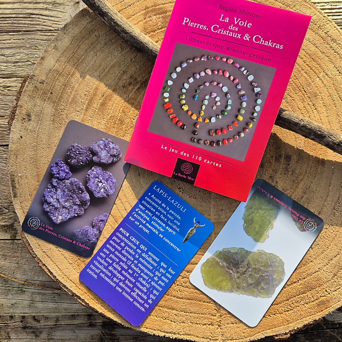 La Voie des Pierres, Cristaux & Chakras de Regina Martino - 110 cartes