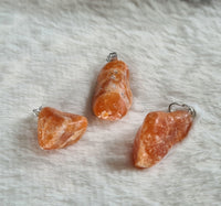 pendentif calcite orange