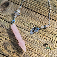 Pendule en Quartz Rose Attrape-Reve