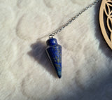 pendule divinatoire en lapis lazuli