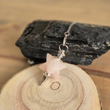 Pendules en Quartz Rose Merkaba