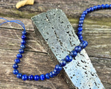 perles en lapis lazuli pour creation de bracelet