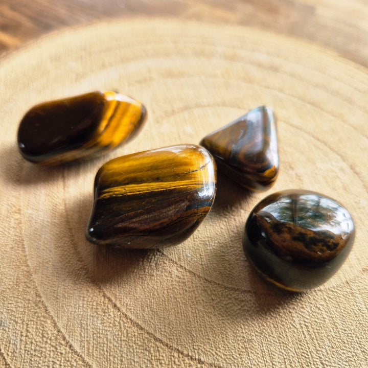 Pierre roulée en œil de tigre – pierre de protection, de confiance et d’énergie positive