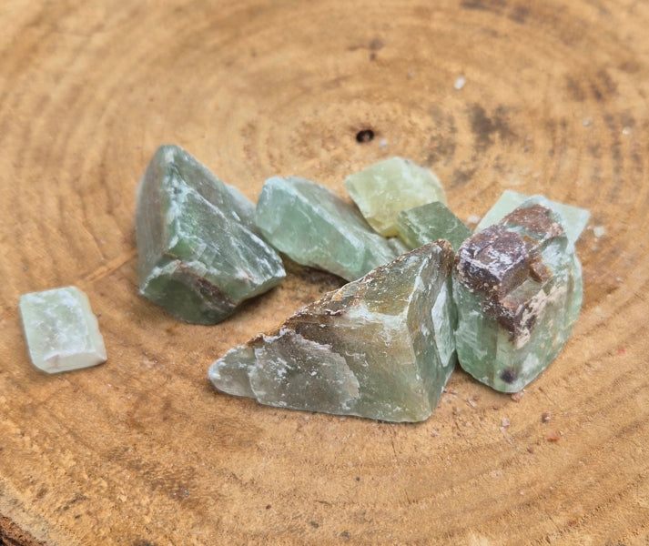 Pierre Brute Calcite Verte du Mexique T.02