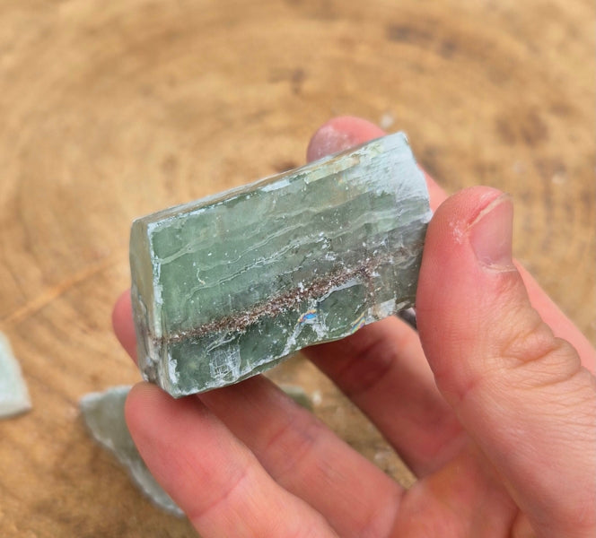 Pierre Brute Calcite Verte du Mexique T.02