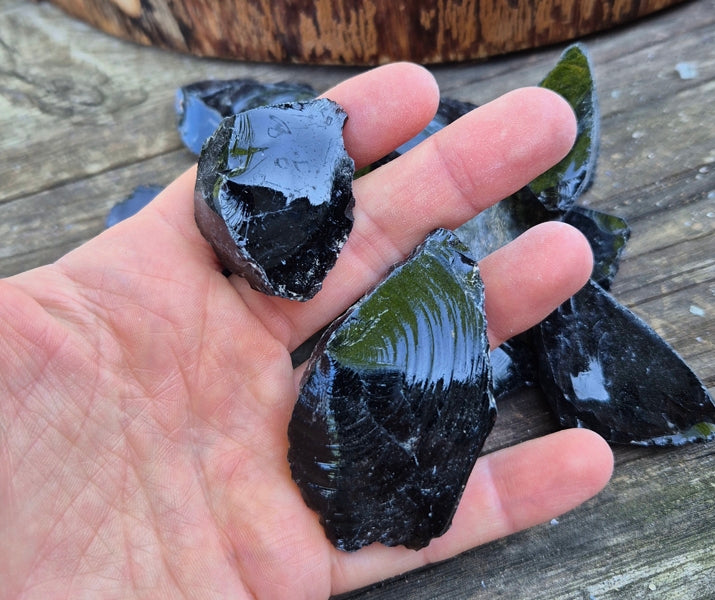 Pierre Brute Obsidienne Noire du Mexique