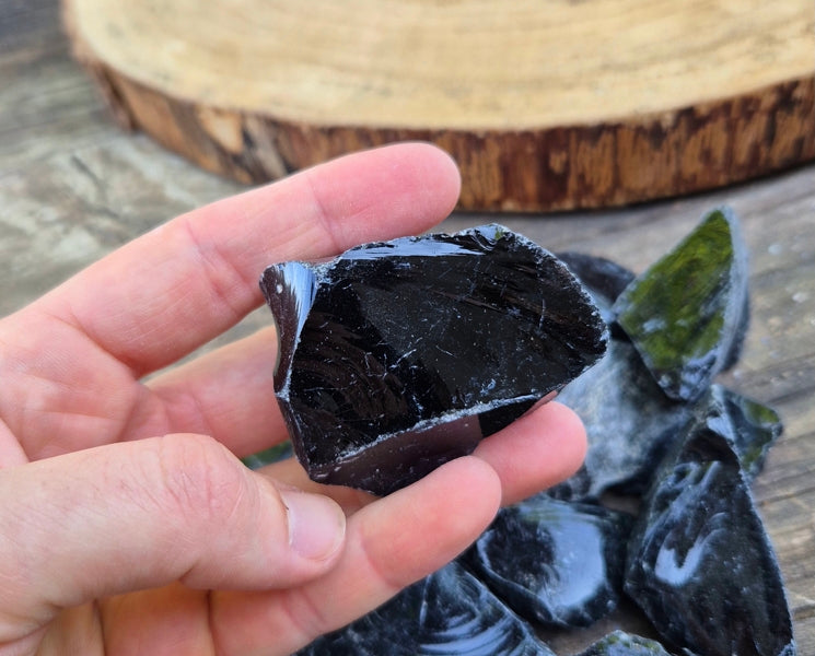 Pierre Brute Obsidienne Noire du Mexique