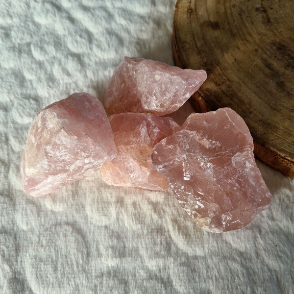 pierre brute quartz rose 250g