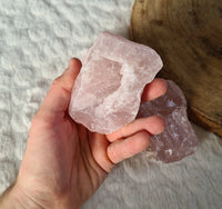 pierre brute quartz rose 250g