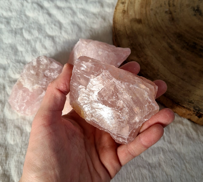 pierre brute quartz rose 250g
