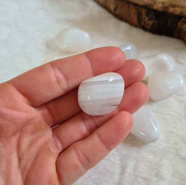 agate blanche boutique de pierre