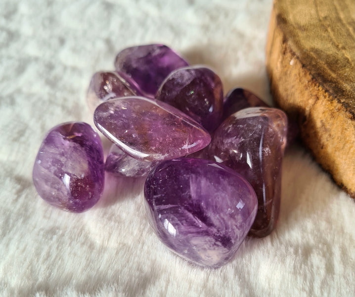 boutique de mineraux pierre roulée amétrine