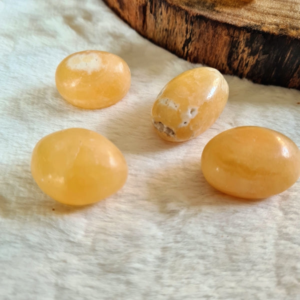 pierre calcite orange boutique de lithotherapie