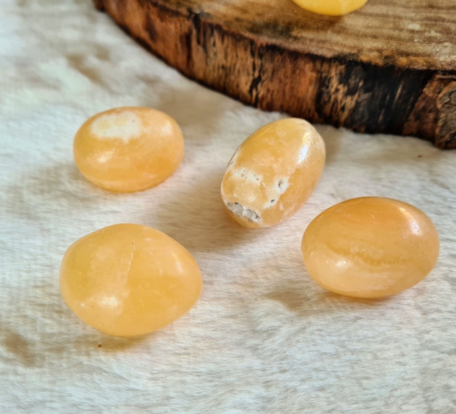 pierre calcite orange boutique de lithotherapie