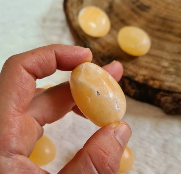 pierre calcite orange boutique de lithotherapie