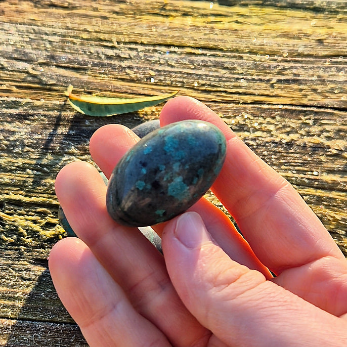 Pierre Roulée Chrysocolle sur Gangue du Pérou