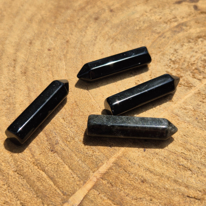 Pointe en Obsidienne Noire du Mexique
