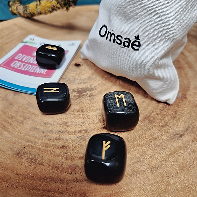 Runes en Obsidienne Noire - Omsae