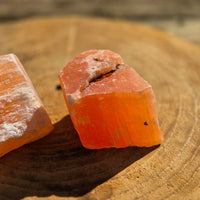 Pierre brute Sélénite Orange Entre 300 et 700gr