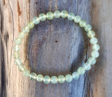 Bracelet en jade vert perles de 6mm