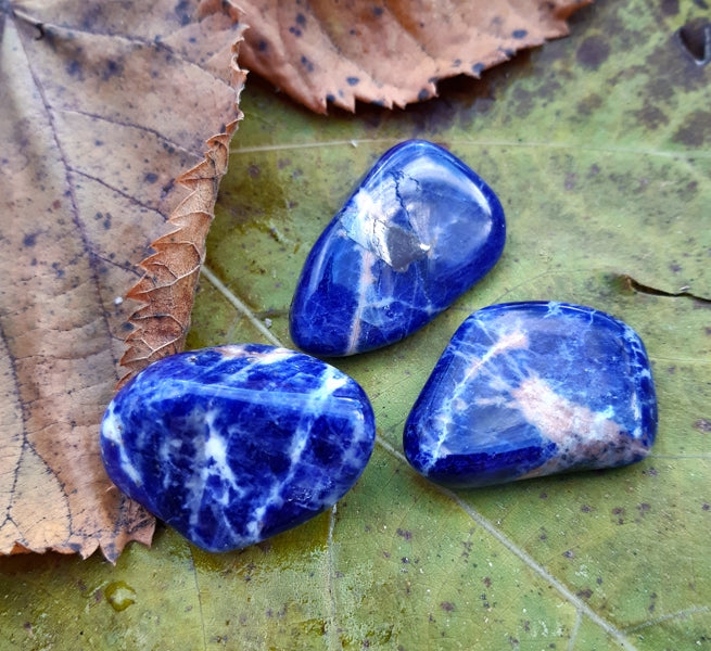 Pierre roulée sodalite orange qualité AA