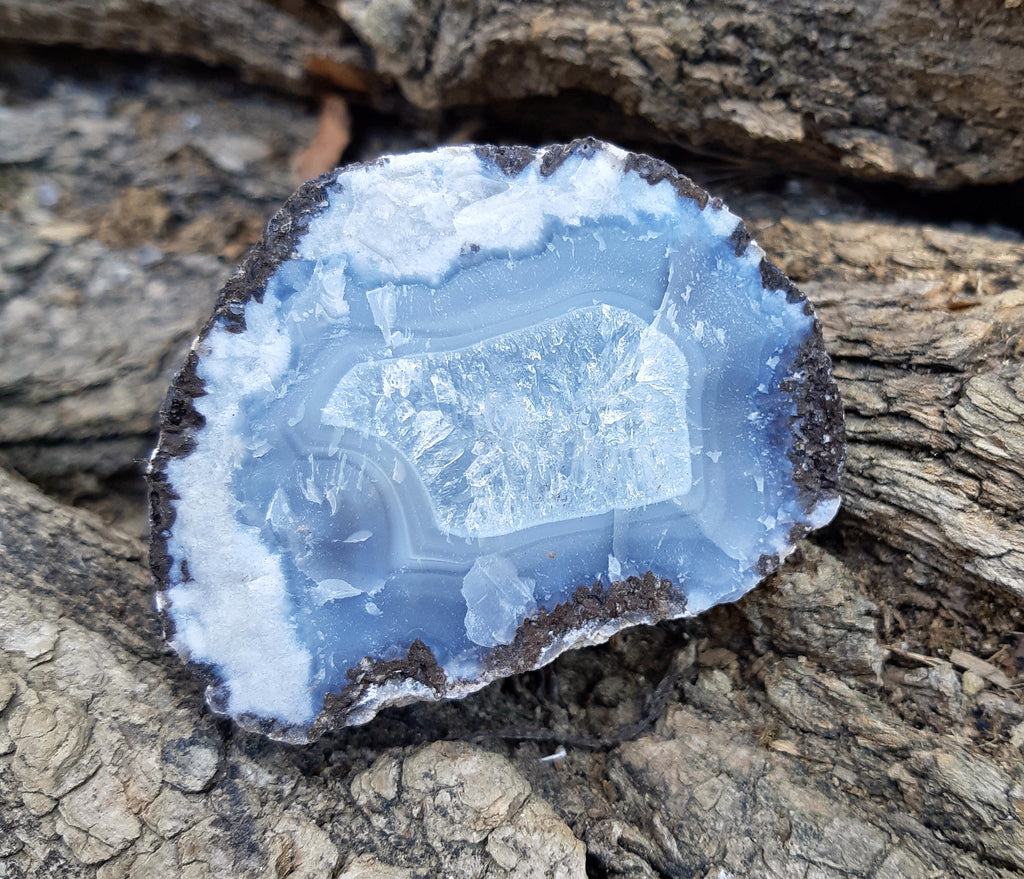 Pierre brute agate coconut