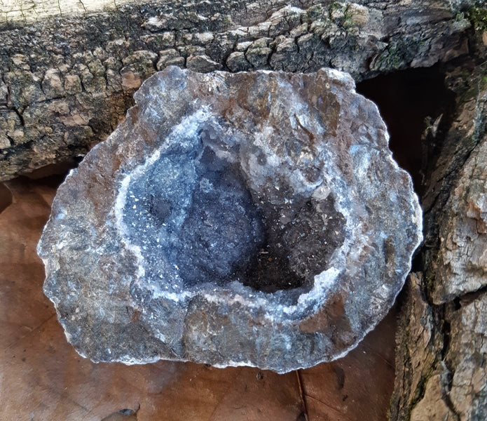 Pierre brute agate coconut creuse