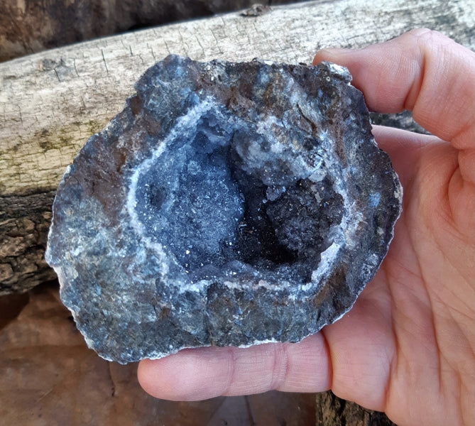 Pierre brute agate coconut creuse
