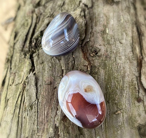 Pierre roulée - Agate du Botswana