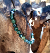 Bracelet en agate mousse de 6mm