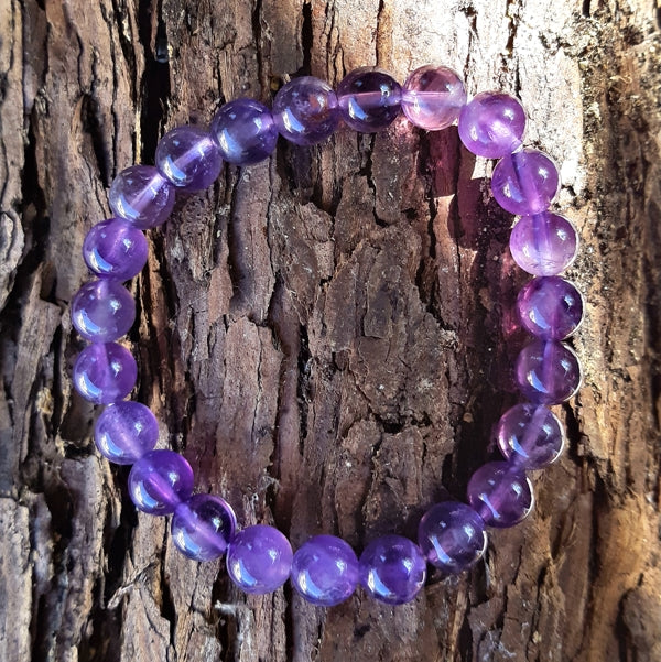 boutique de mineraux bracelet en améthyste 8mm