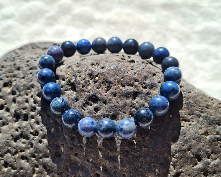 bracelet en dumortierite 8mm