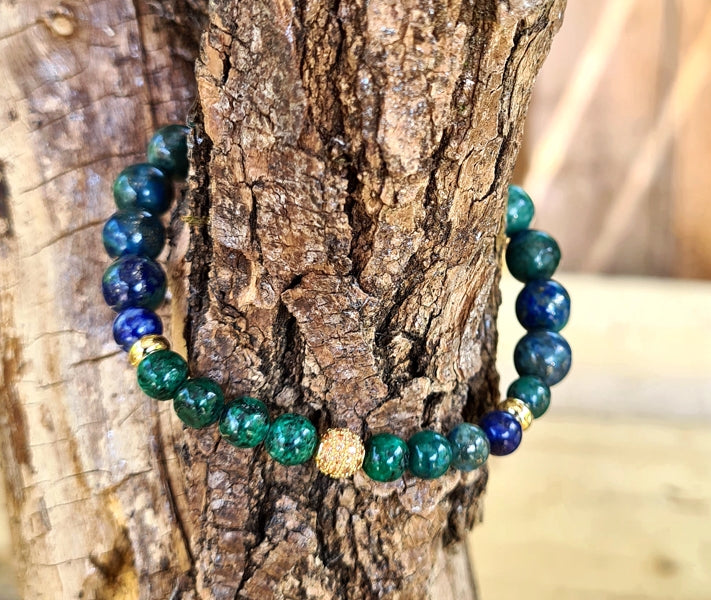bracelet en azurite