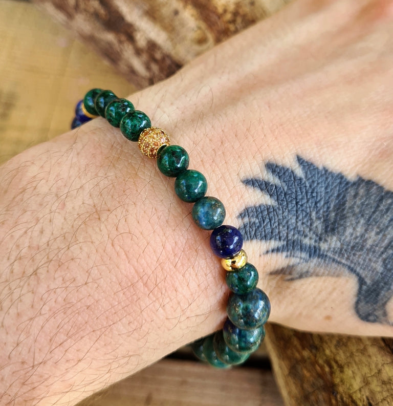 bracelet en azurite