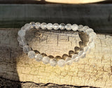 Bracelet en cristal de roche perles de 6mm