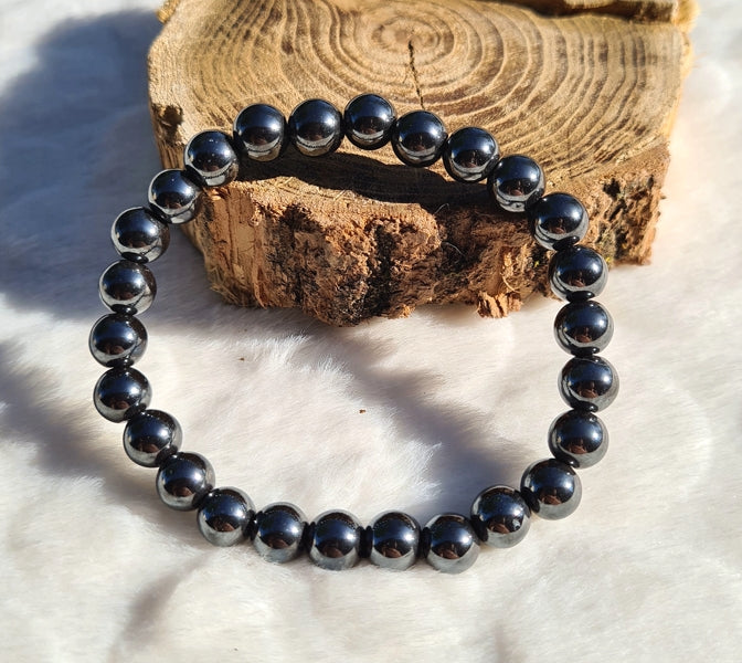 bracelet en hématite 8mm