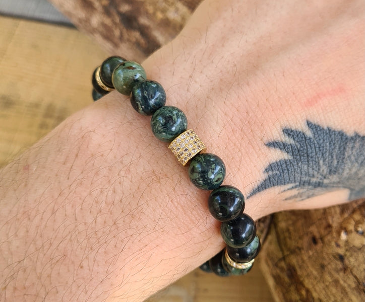 bracelet en jaspe kamaba