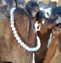 Bracelet en pierre de lune perles de 4mm