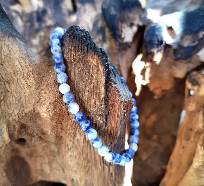 Bracelet en sodalite perles de 4mm