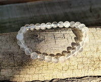 Bracelet en cristal de roche perles de 6mm