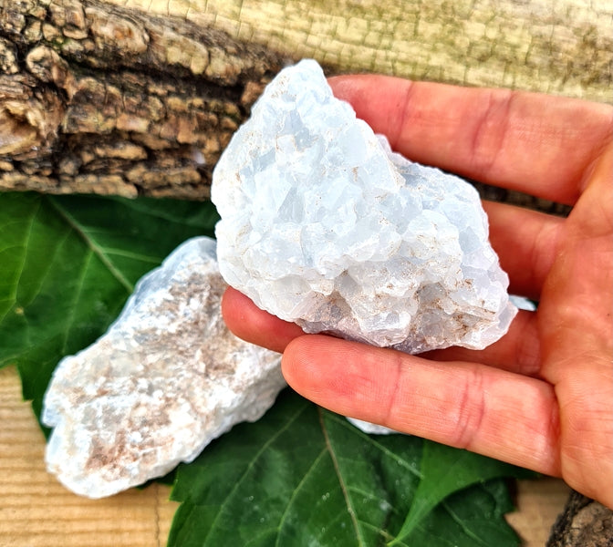 calcite bleue pierre brute