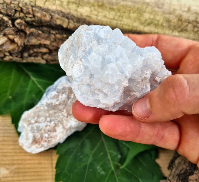 calcite bleue pierre brute