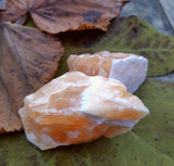 Pierre brute calcite orange qualité A