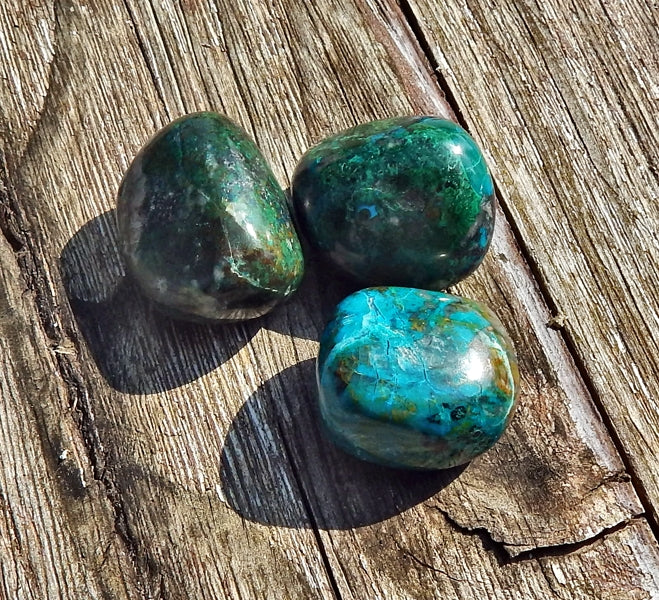 pierre roulée chrysocolle du pérou
