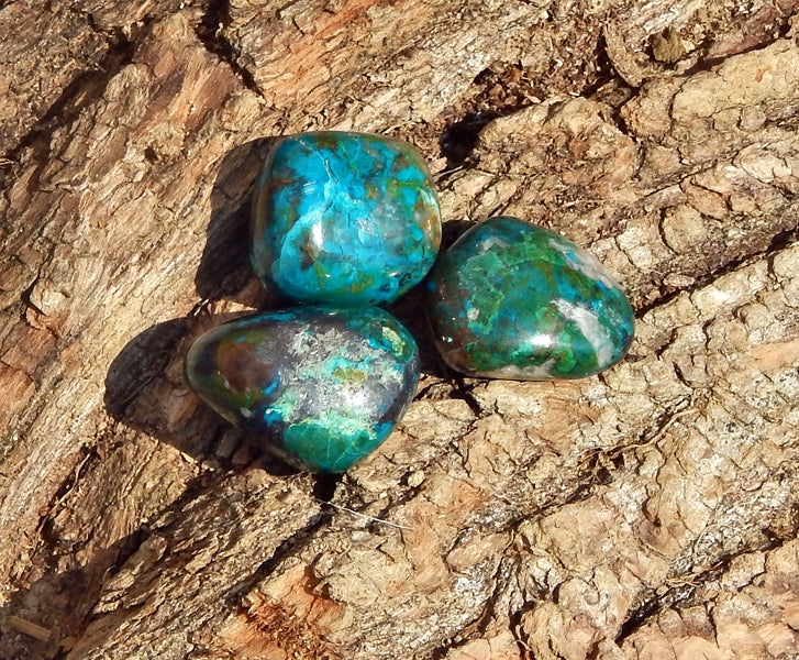pierre roulée chrysocolle du pérou