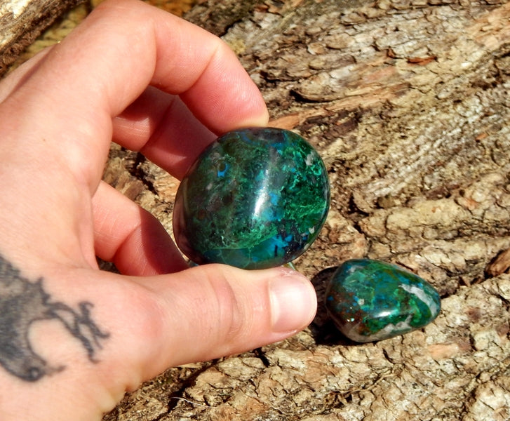 pierre roulée chrysocolle du pérou