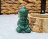 figurine bouddha en aventurine verte